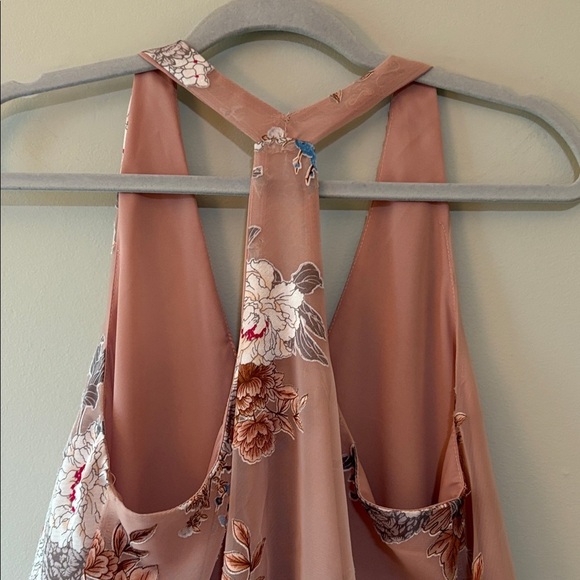 Floral Print Camisole Top Dusty Pink Size S - Picture 5 of 5
